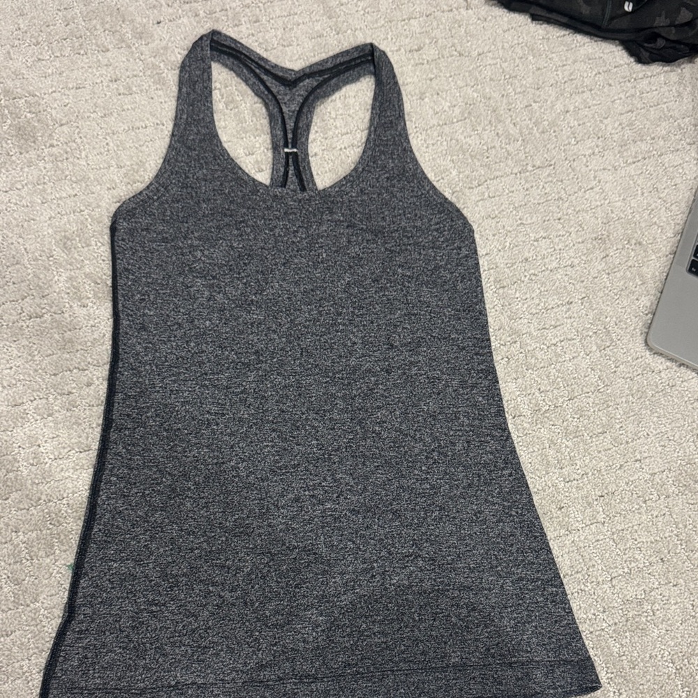 Lululemon Athletica Charcoal Racerback Tank Top